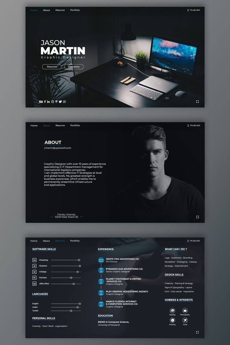 Personal & Portfolio website